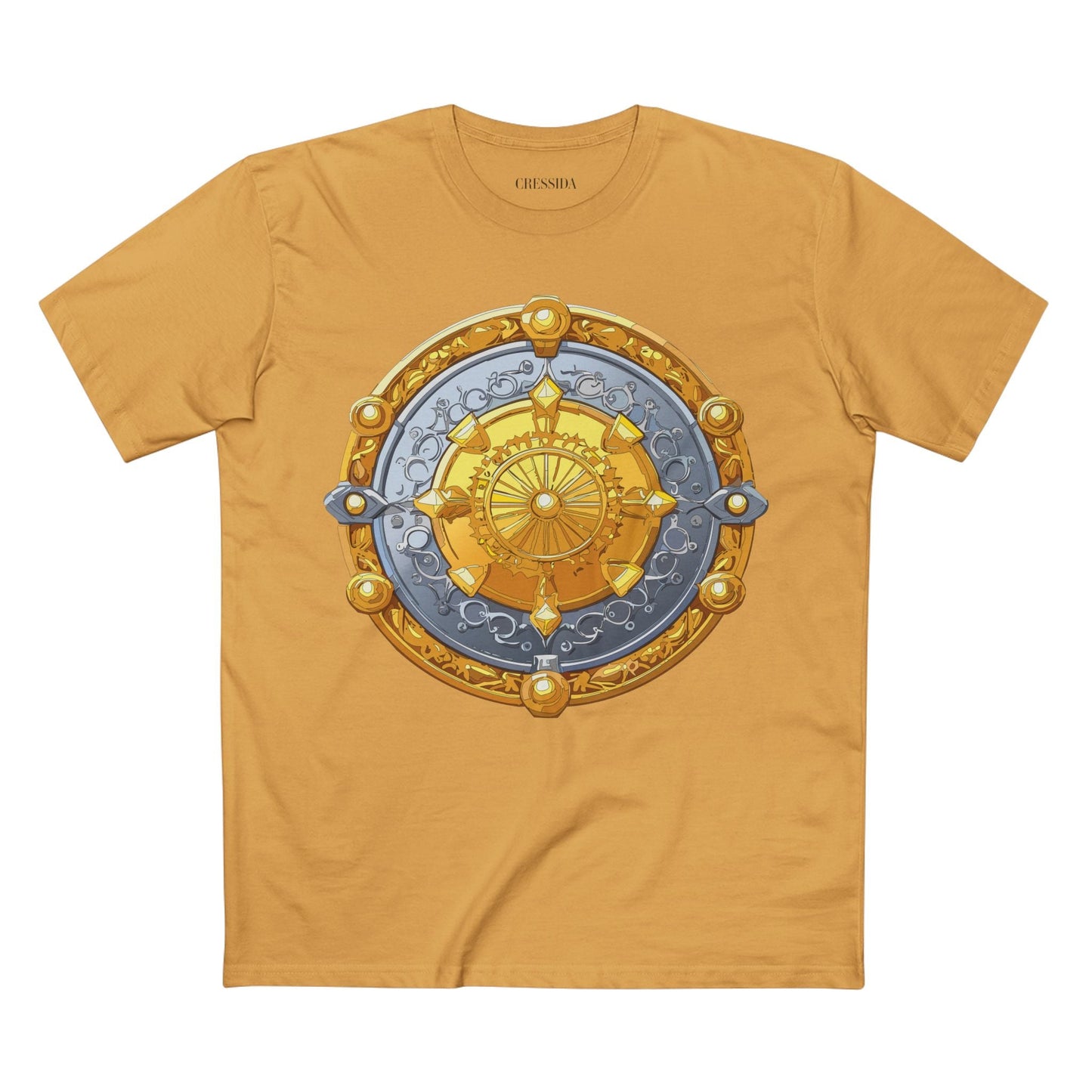 Antique Gold Coin Graphic Design T-Shirt Unisex 100 Cotton With Golden Print Artwork Tee 6