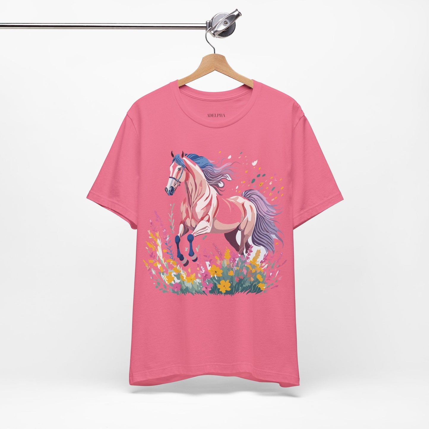 Horse Graphic Unisex 100 Cotton Vintage Animal Art T-Shirt 7