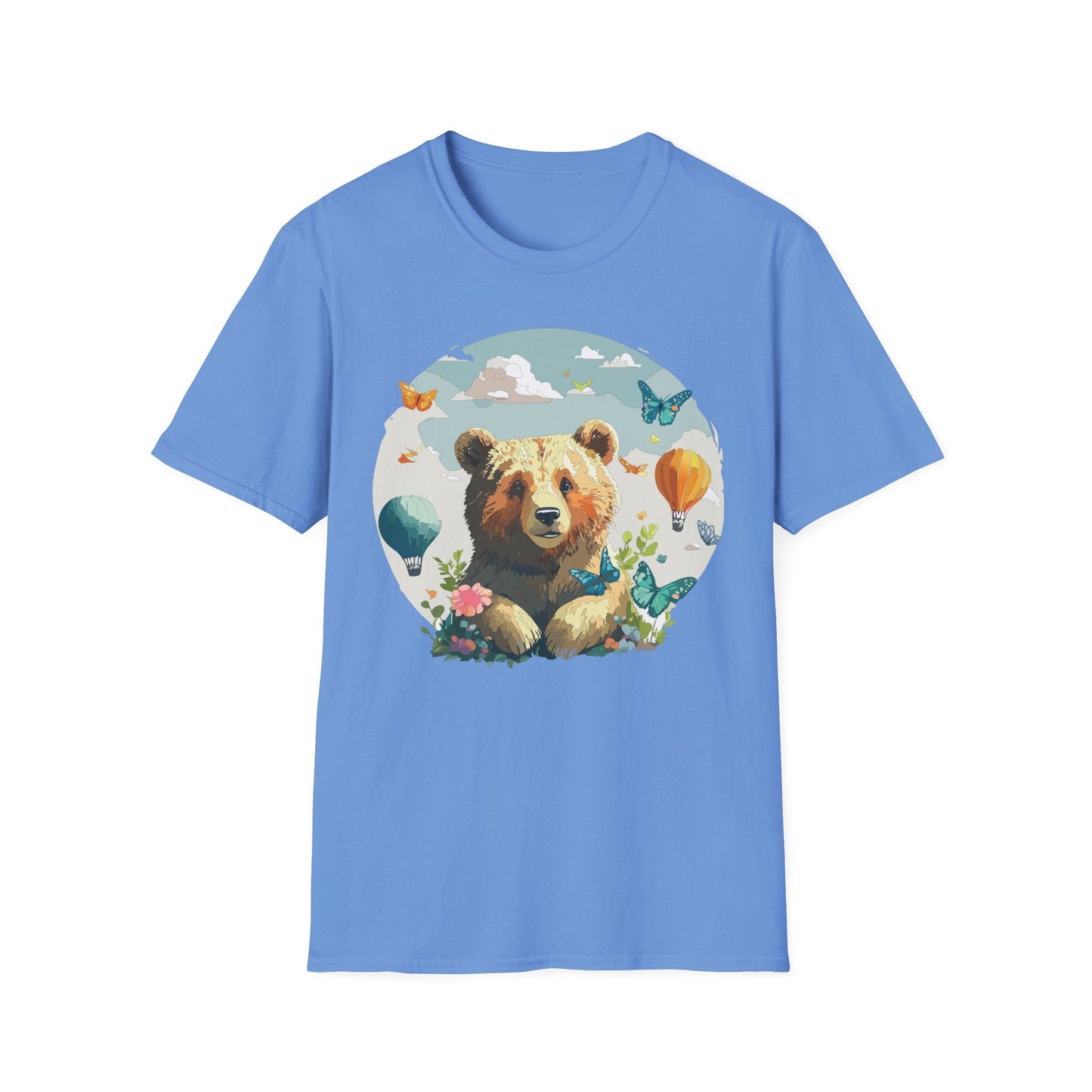 Bear T Shirt Unisex Teddy Bear Tee Softstyle 64000 Breathable Everyday Wear For All Ages