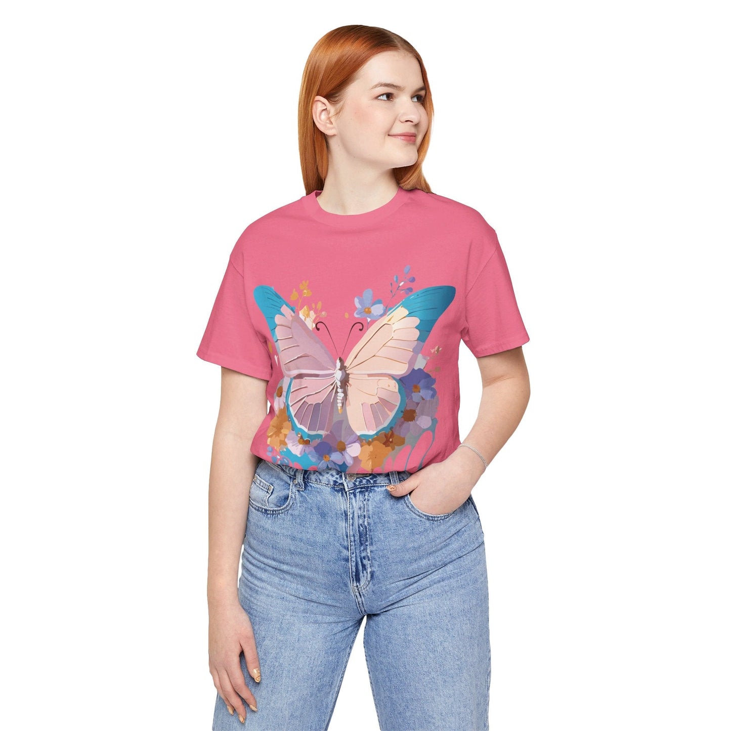 Butterfly Graphic Tee Vintage Inspired Adelpha Unisex Jersey Short Sleeve