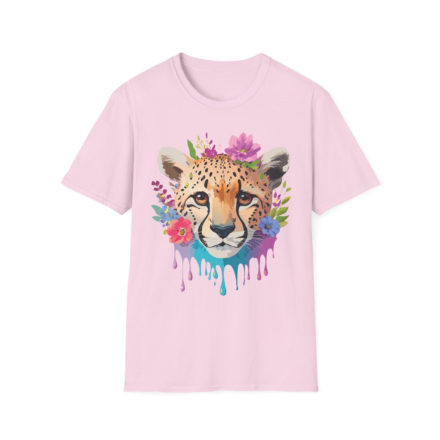 Cheetah Print Unisex Softstyle T Shirt Gildan 64000 Tee For Everyday Comfort