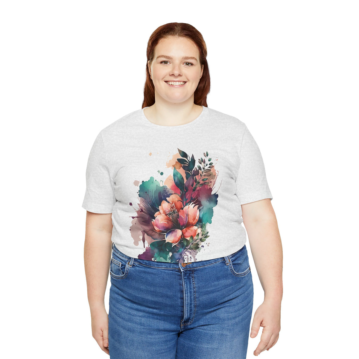 Floral Graphic Tee Shirt - Bella+Canvas Unisex 100 Cotton 57