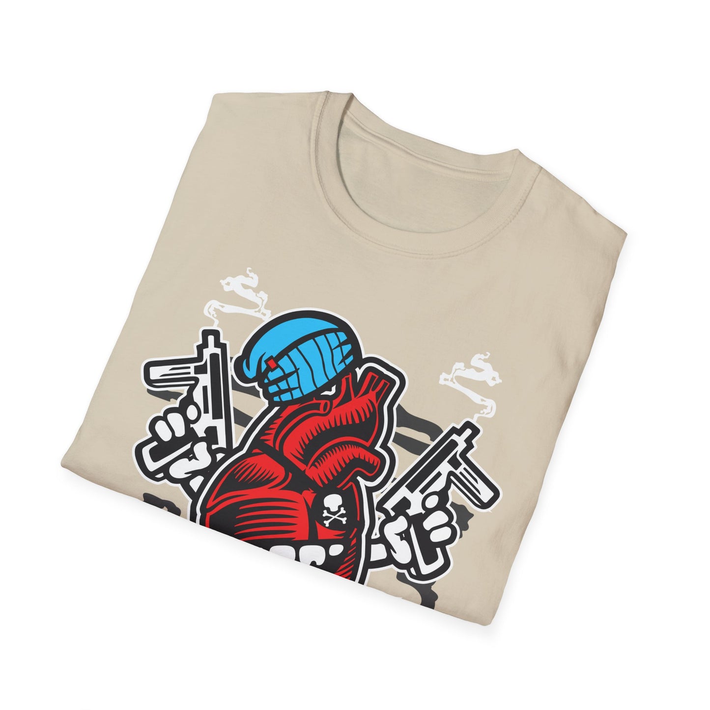 Unisex Cotton T-Shirt with Cartoon Graphic Design