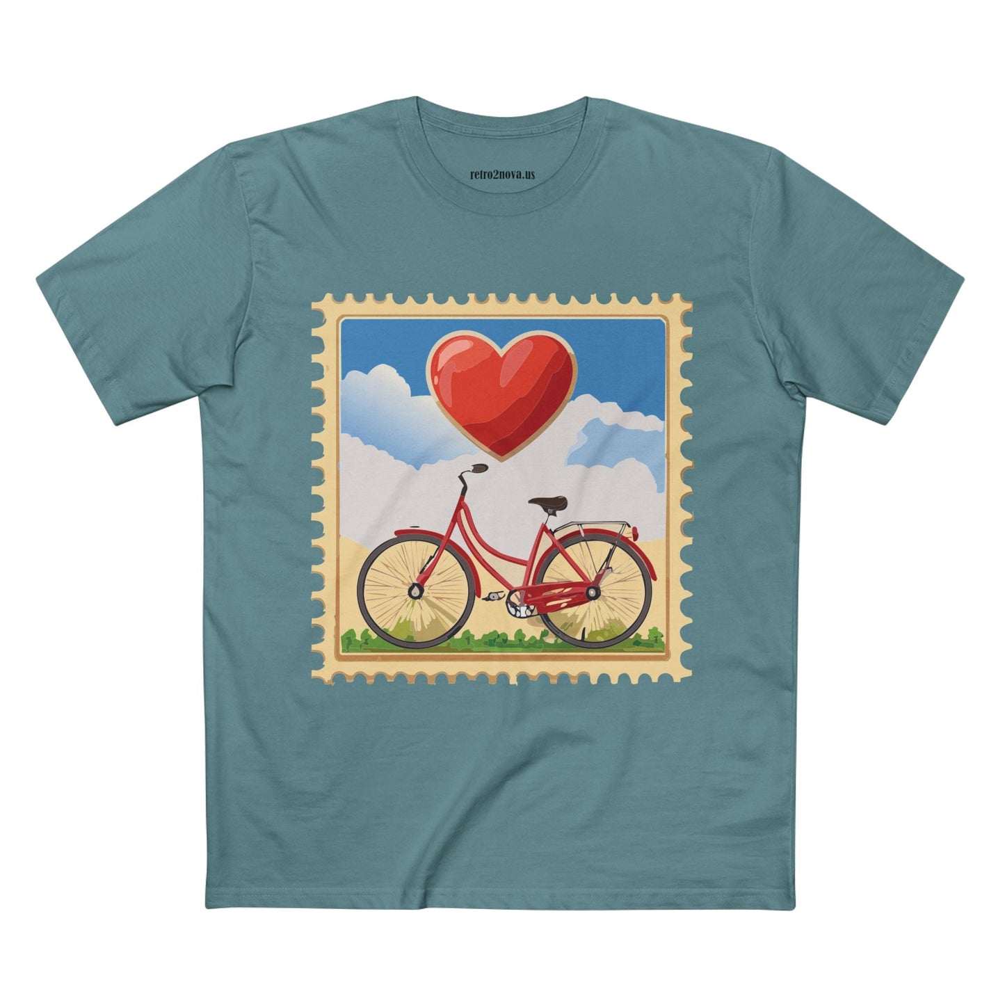 Stamp Shirt Postage Stamp Shirt Unisex Premium Cotton Tee With Original Art Design Retro2Nova