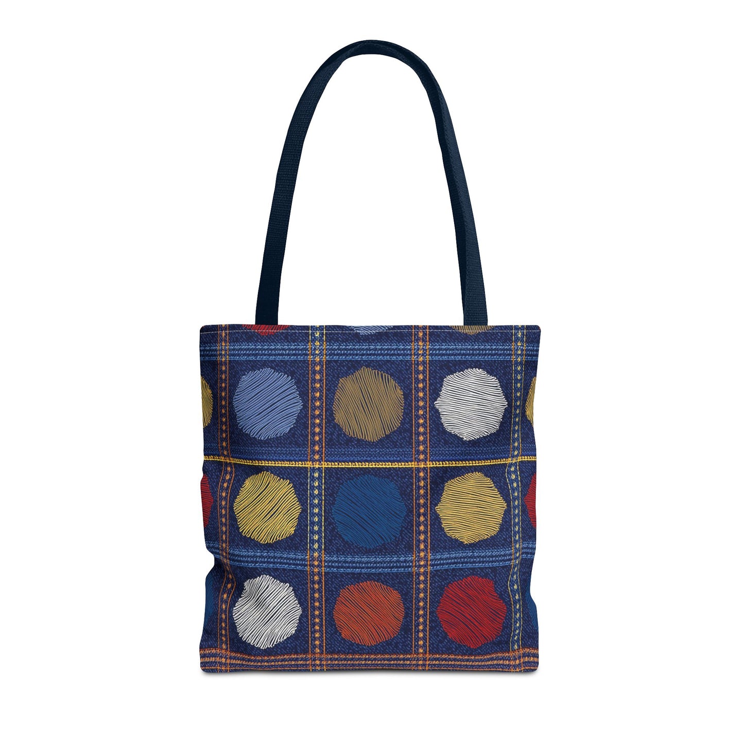Denim Fabric Imitation Print Unisex Canvas Bag Poly Spun 3 Sizes Tote Bag 186