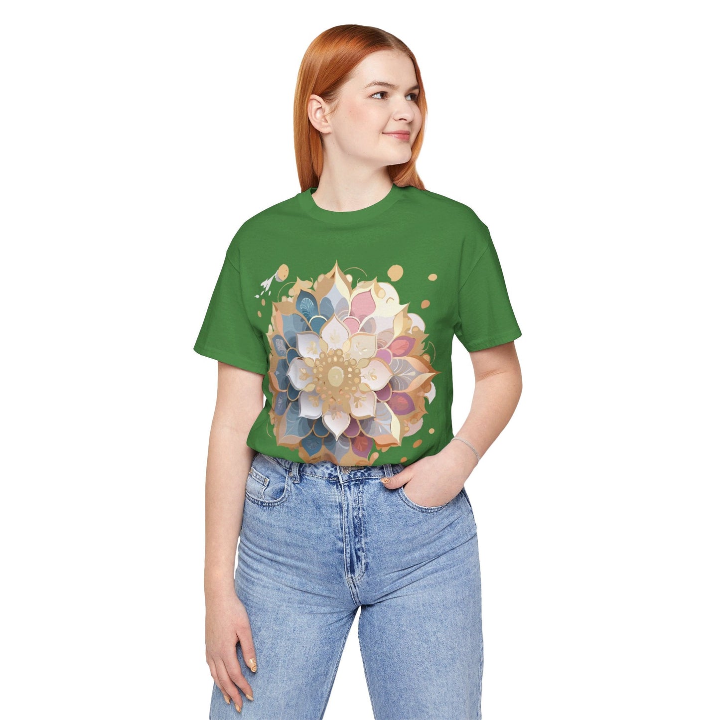 Mandala Graphic Tee Unisex Jersey Short Sleeve From Adelpha Vintage Inspired Artwork
