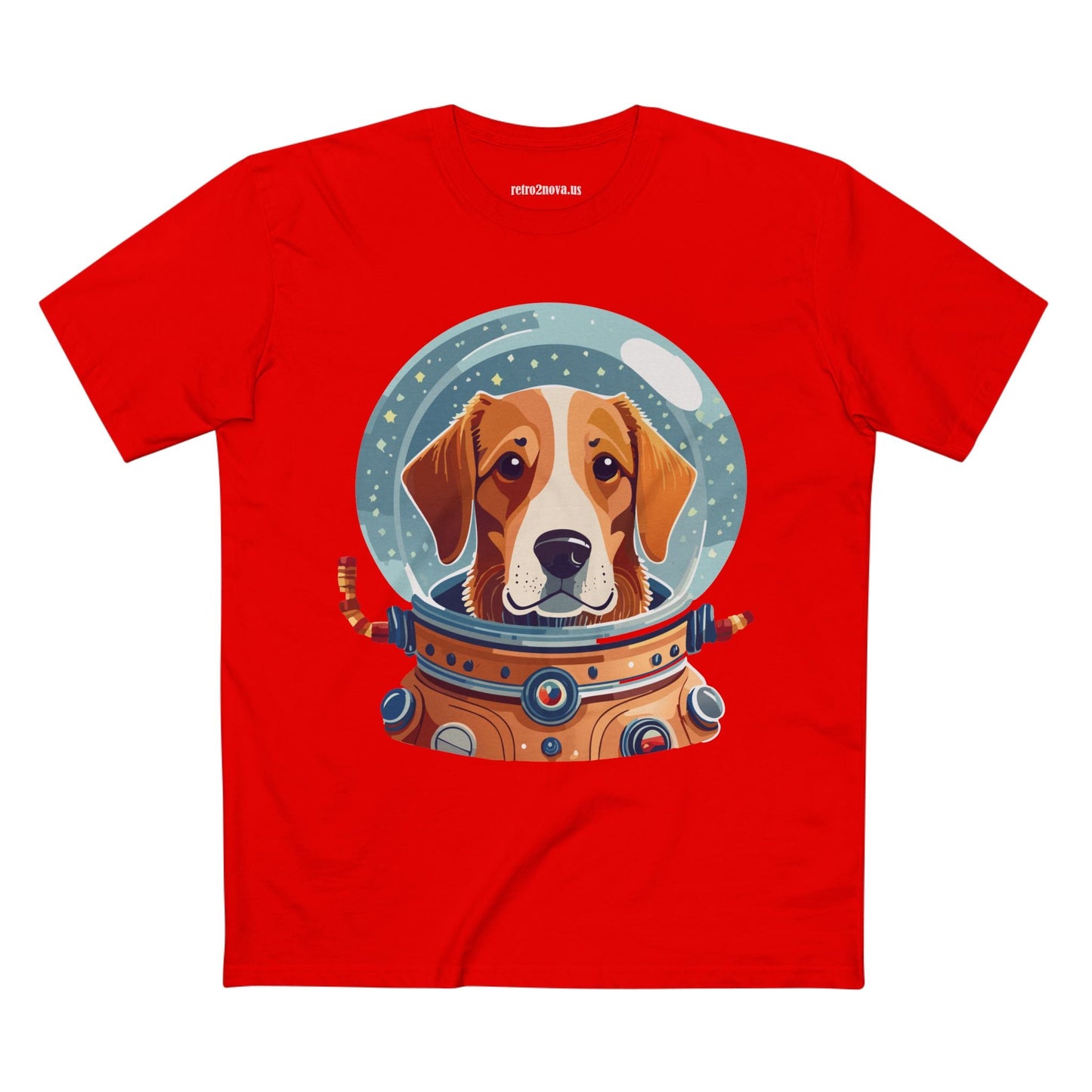 Unisex Dog Art Shirt Premium Cotton Tee With Original Animal Design From Retro2Nova Art Collection For Everyday Comfort