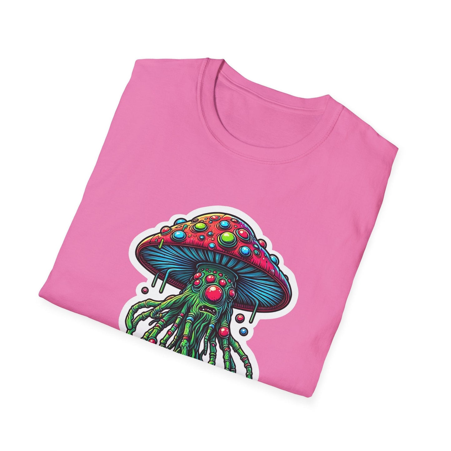 Mashroom Tee Shirt Unisex Funny Mashroom Shirt With Fungus Art Design Gildan Softstyle 64000