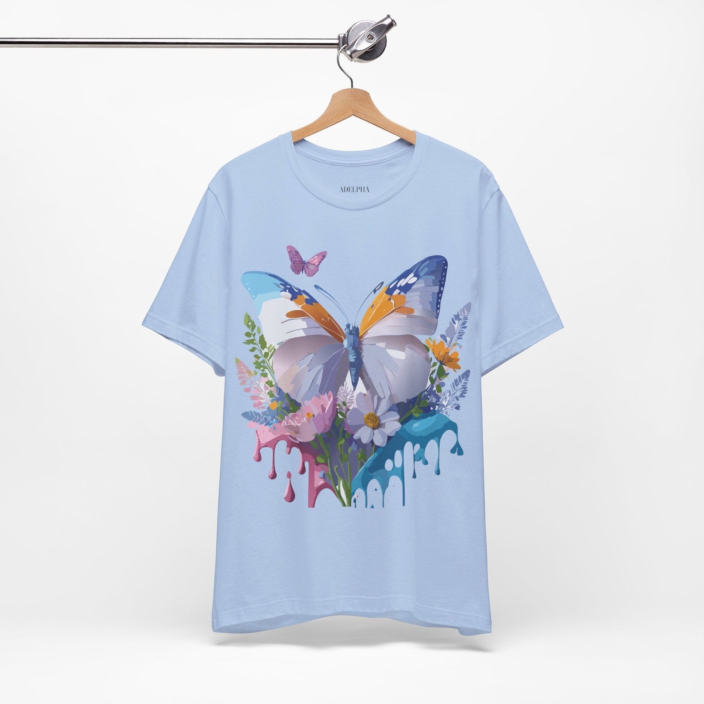 Butterfly Graphic Tee From Adelpha Vintage Artwork Unisex Short Sleeve Shirt