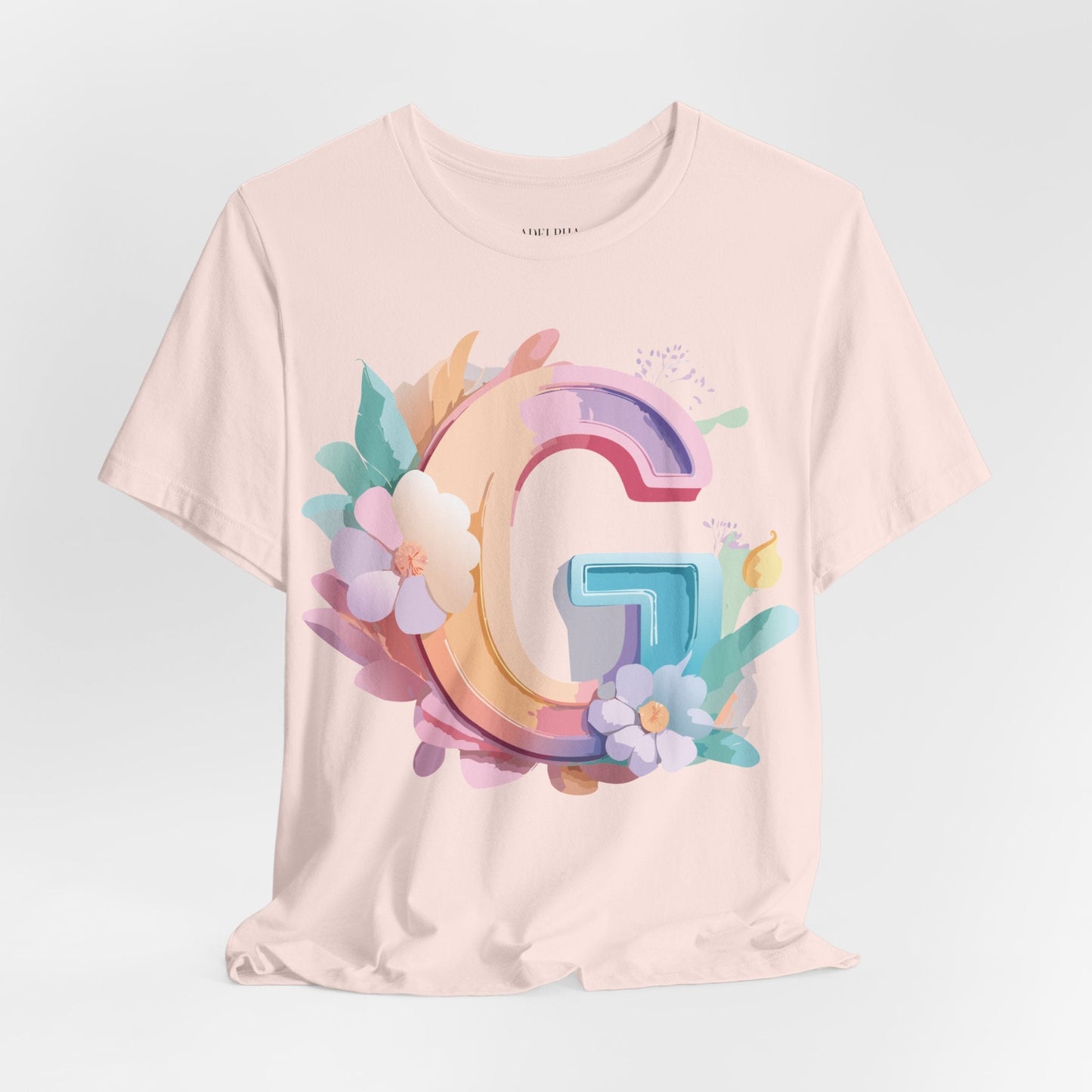 Letter G Shirt Unisex Graphic Tee With Vintage Inspired Artwork Adelpha Premium Tee