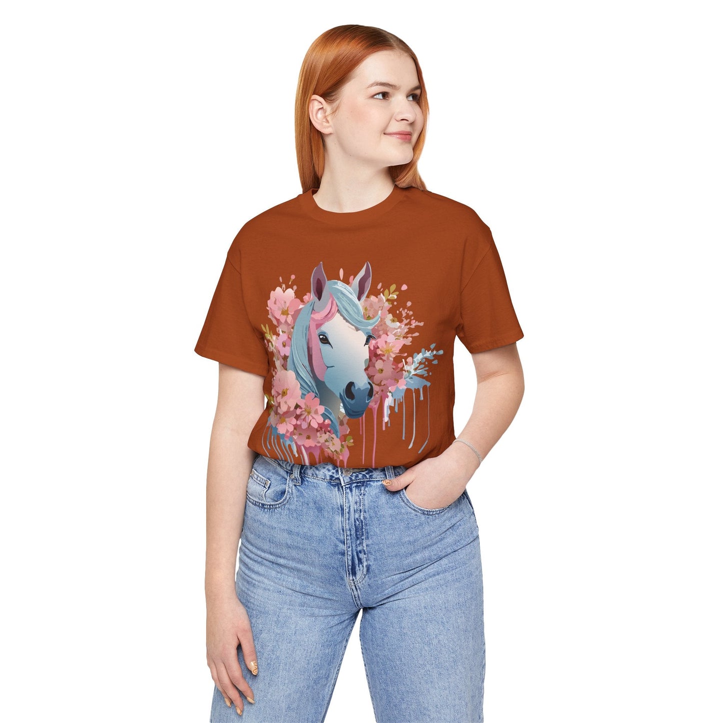 Horse Graphic Unisex 100 Cotton Vintage Animal Art T-Shirt 14
