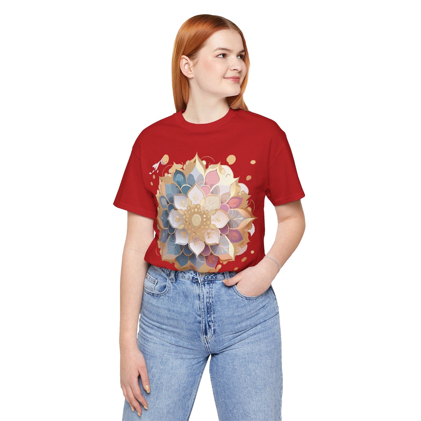 Mandala Graphic Tee Unisex Jersey Short Sleeve From Adelpha Vintage Inspired Artwork