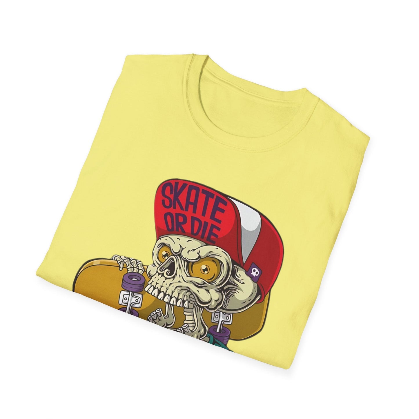 Skull T Shirt Skeleton Tee Unisex Softstyle Cotton Gildan 64000 Graphic Tee For Everyday Wear