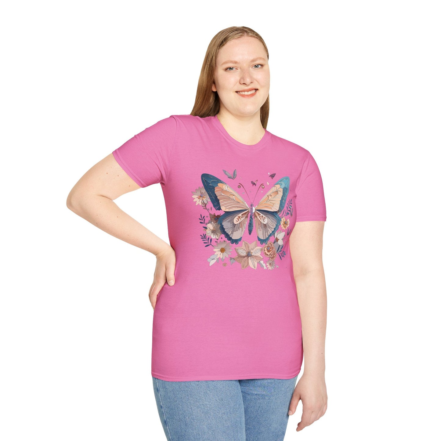 Monarch Butterfly T Shirt Unisex Softstyle Gildan 64000 Tee Lightweight Comfort Fit