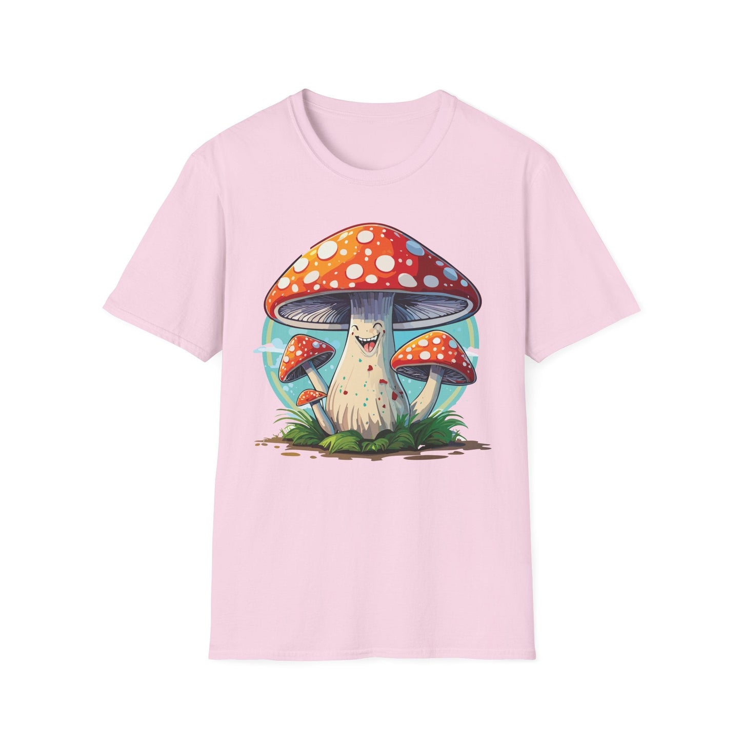 Mashroom Tee Shirt Unisex Funny Mashroom Design Softstyle Cotton Tee For Everyday Comfort
