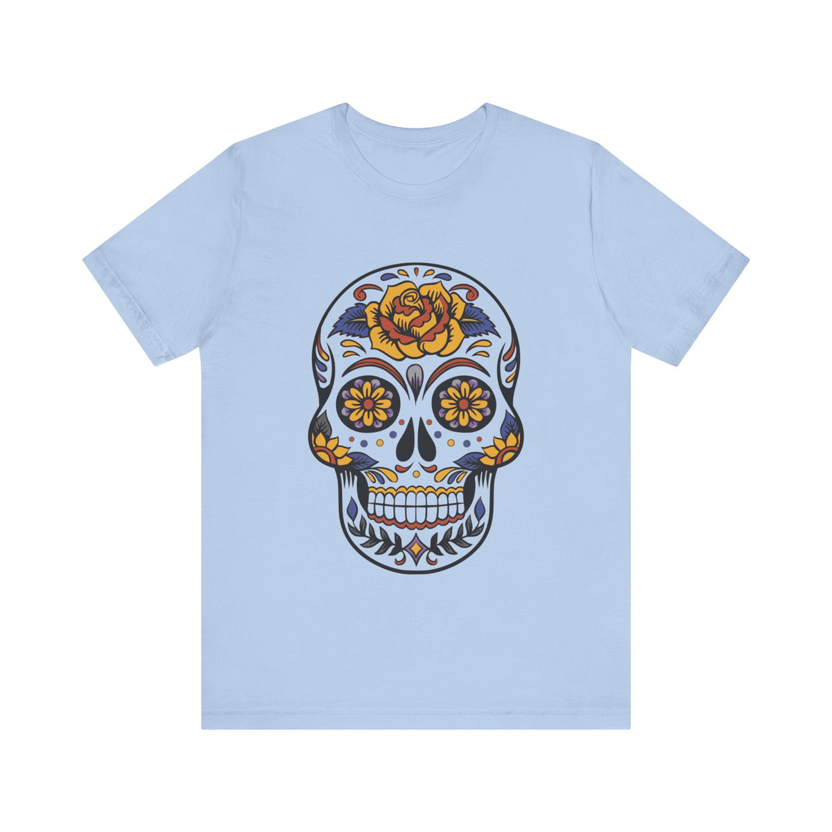 Camiseta unisex de algodón con calavera