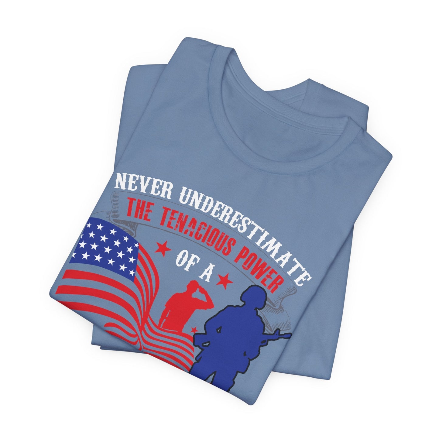 Army Veteran Patriotic Graphic Design Unisex Cotton T-Shirt v53