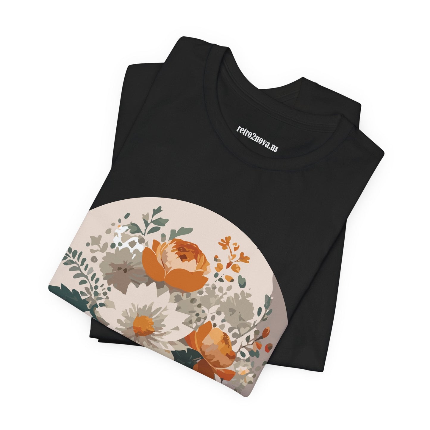 Floral Shirt Unisex Floral Print Jersey Tee Lightweight Breathable From Flowers Collection