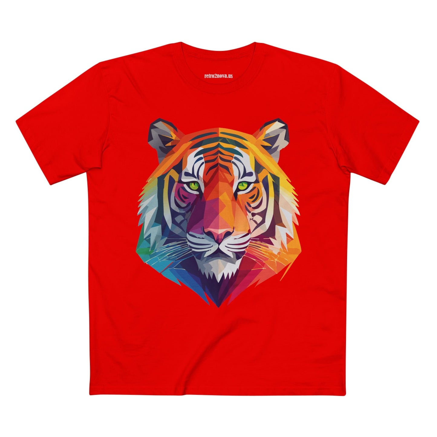 Tiger Shirt Unisex Premium Cotton Staple Tee With Original Art Design From Retro2Nova Collection For Everyday Wear