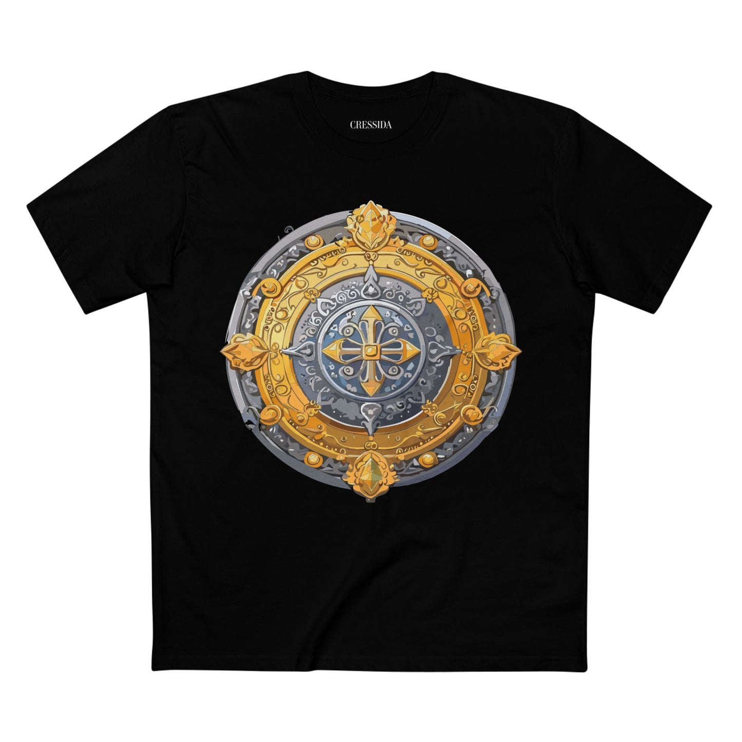 Antique Gold Coin Graphic Design T-Shirt Unisex 100 Cotton With Golden Print Artwork Tee 8