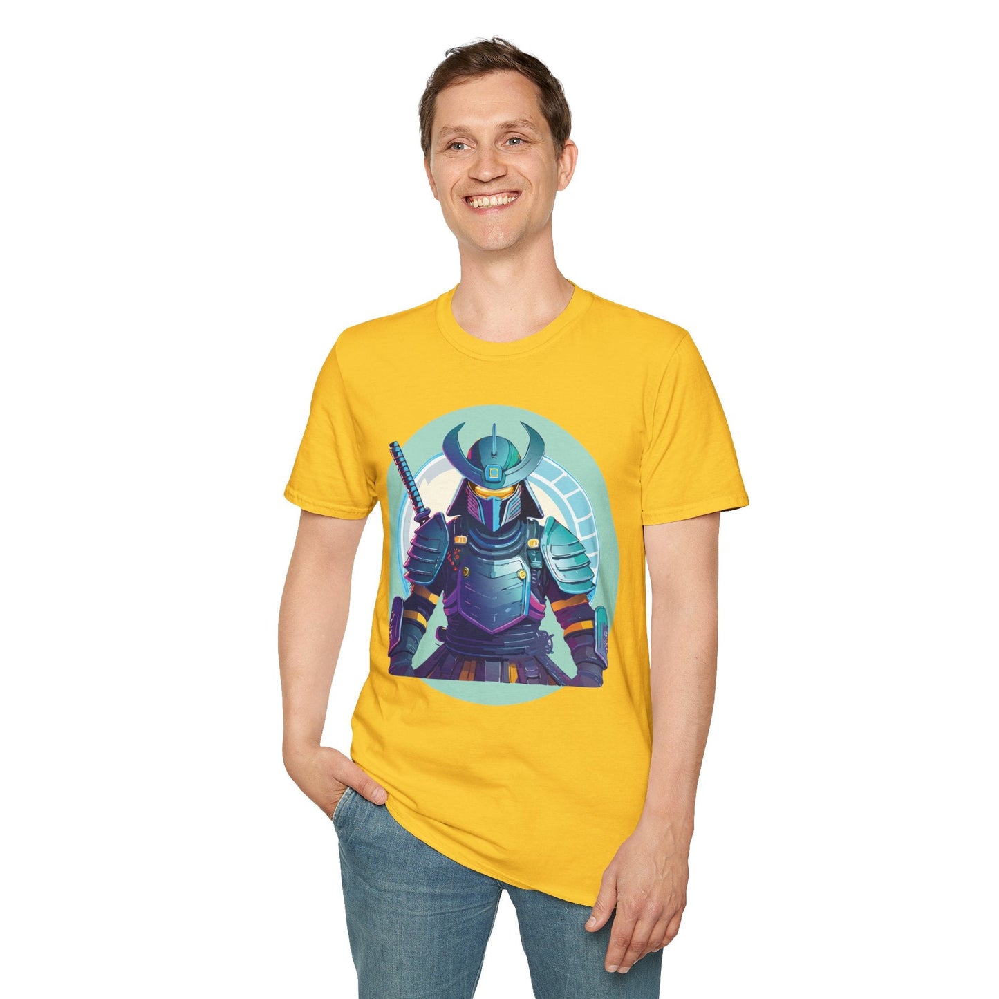 Samurai T Shirt Unisex Softstyle Tee Gildan 64000 Lightweight Ring Spun Cotton Everyday Comfort