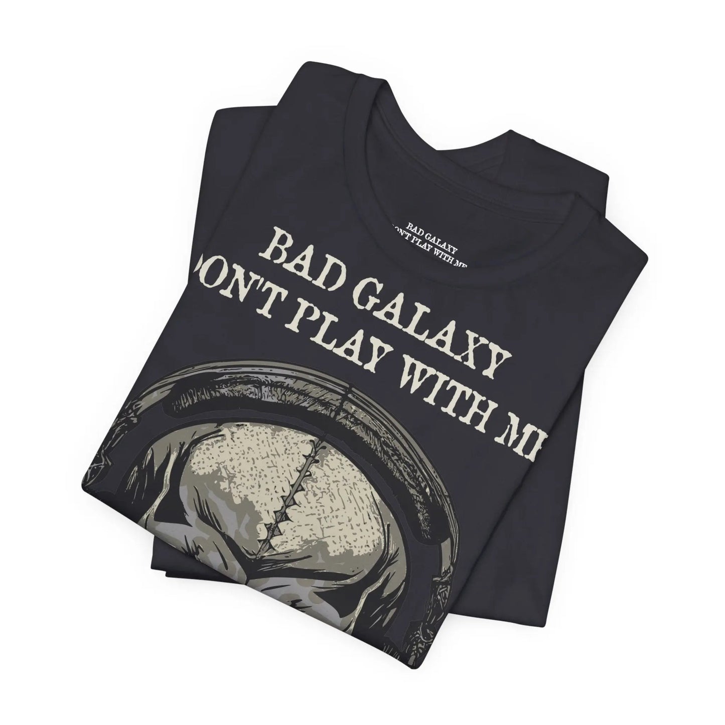 Skull T Shirt From Bad Galaxy 100 Percent Cotton Eco Friendly Made In USA With Durable Stitching