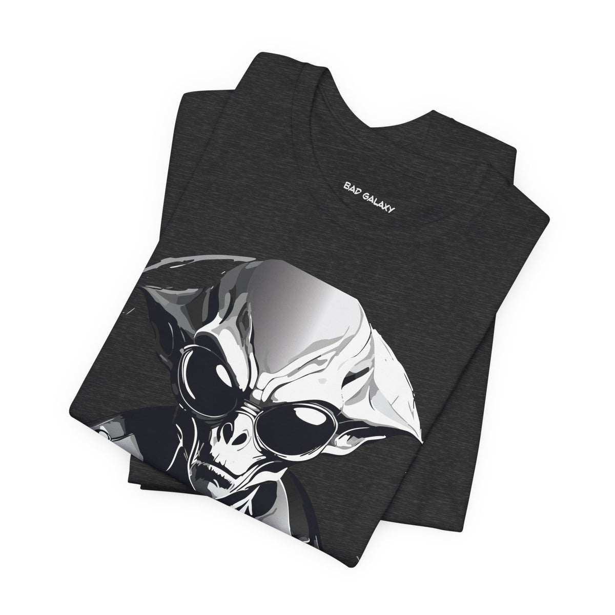 Alien Graphic Unisex Cotton Bella+Canvas Tee with Art Design b82
