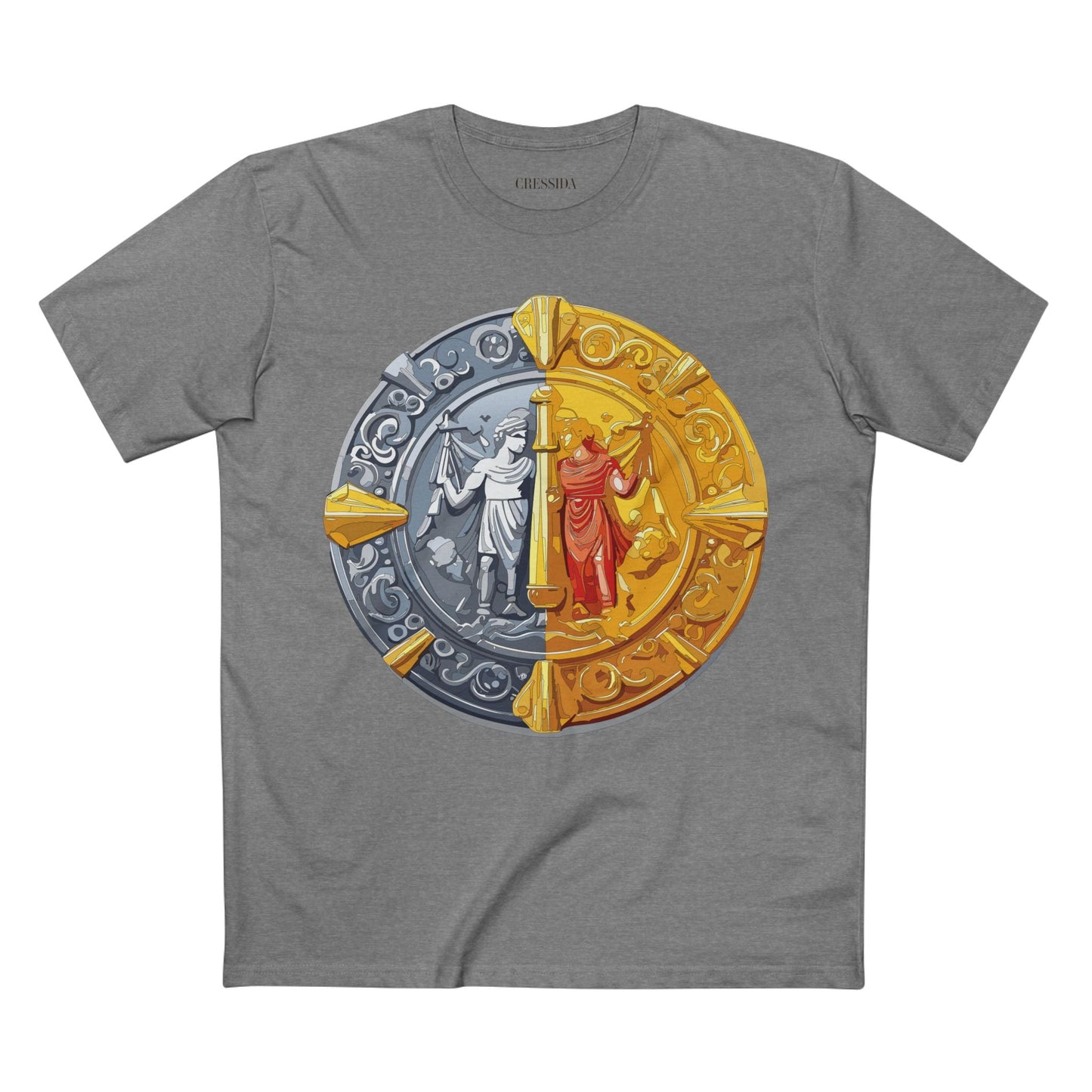 Antique Gold Coin Graphic Design T-Shirt Unisex 100 Cotton With Golden Print Artwork Tee 17