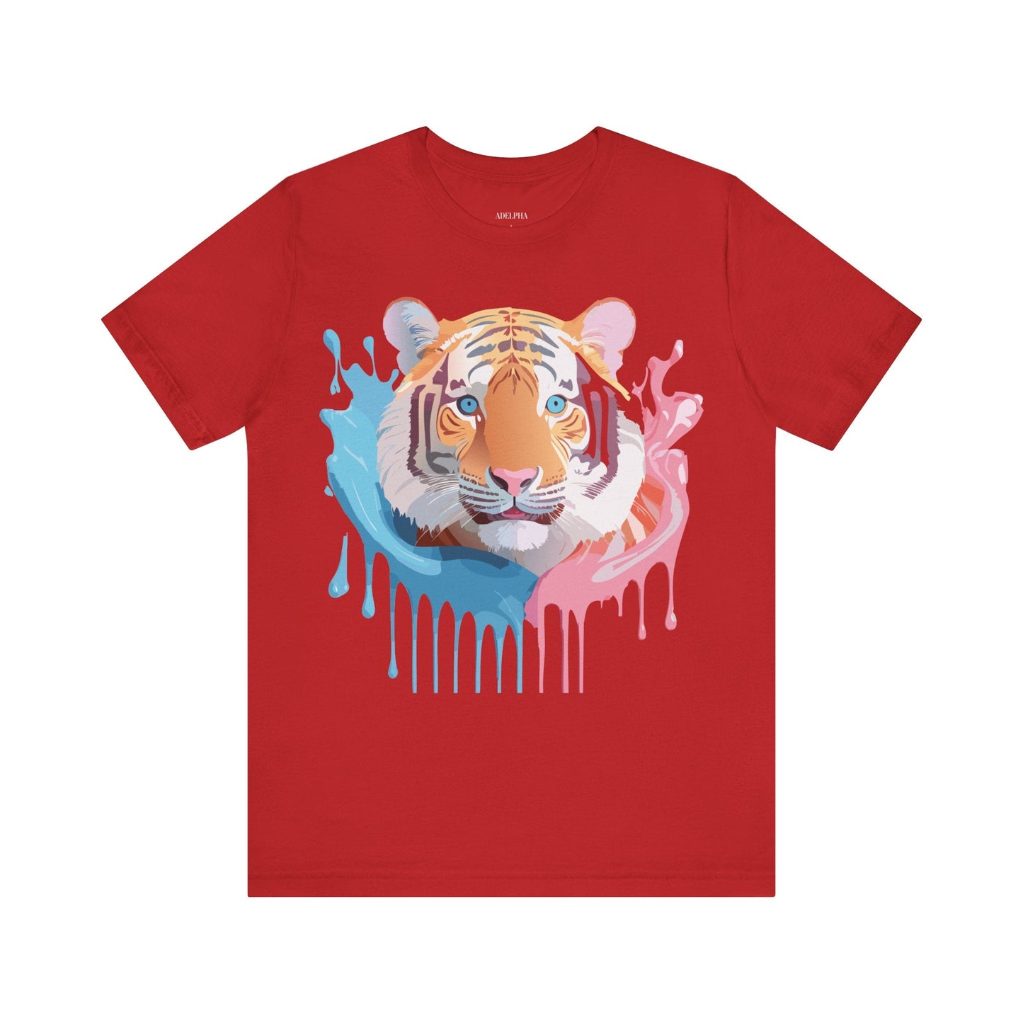 Adelpha Tiger Graphic Tee Premium Unisex Jersey Short Sleeve With Vintage Artwork