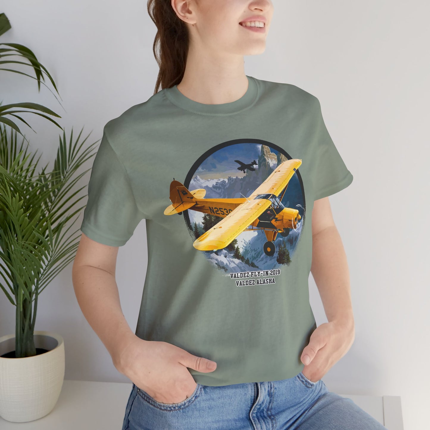 Retro Plane Graphic Design Tee, Plane Shirt, Vintage Tees, Art Design T-Shirt, Graphic Tee, Retro Art Shirts