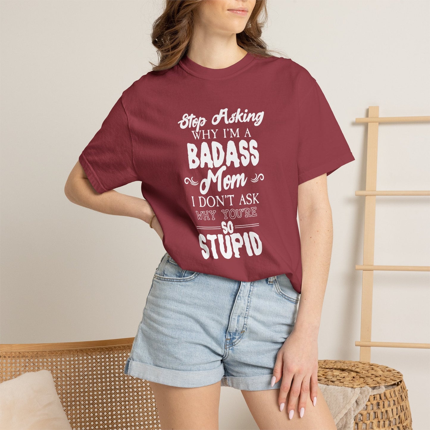 Mom T-shirt Mother's Day Mama Tee Unisex Comfort Colors Garment-Dyed Cotton h39