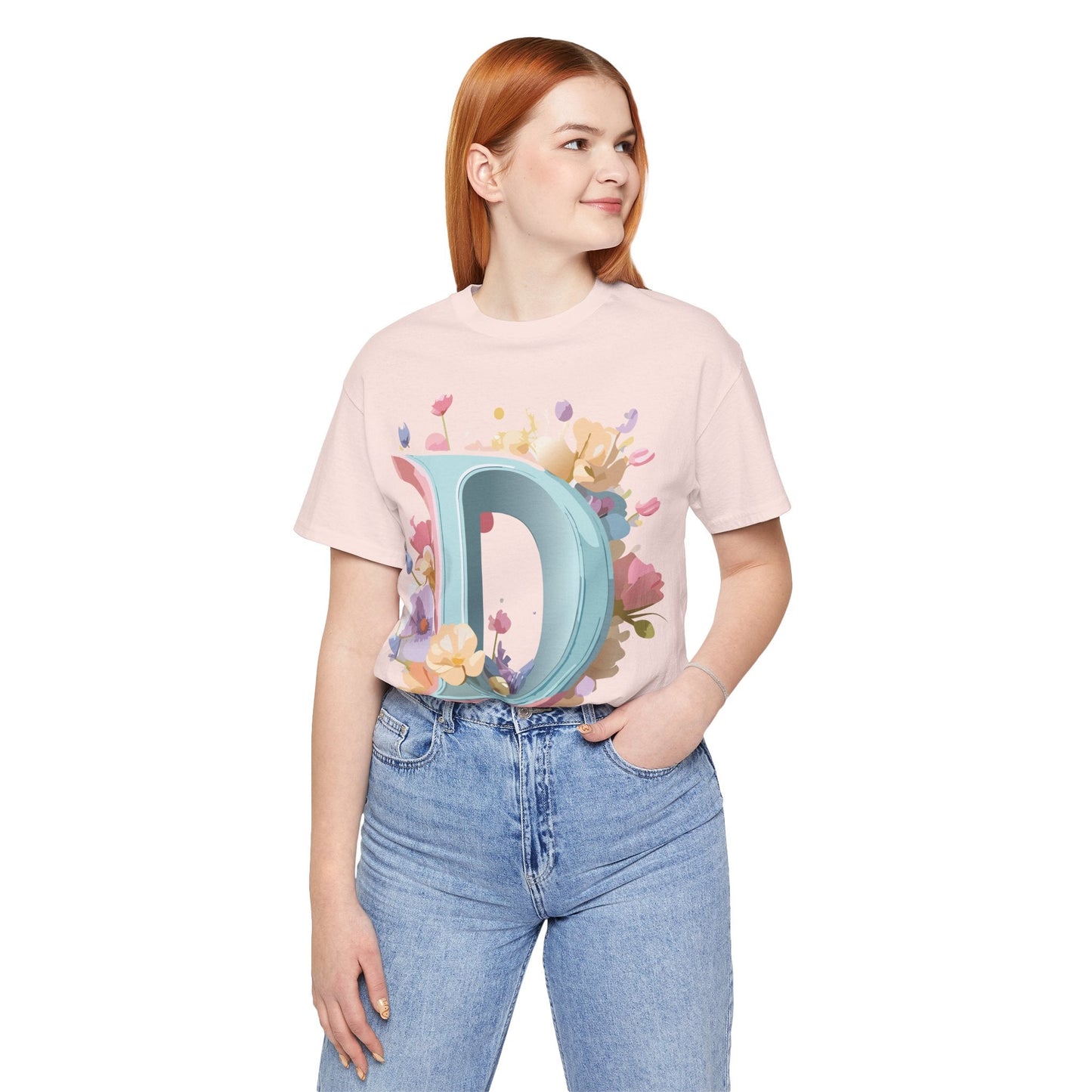 Letter D Graphic T Shirt Unisex Short Sleeve Art Design Tee By Adelpha Vintage Inspired Artwork