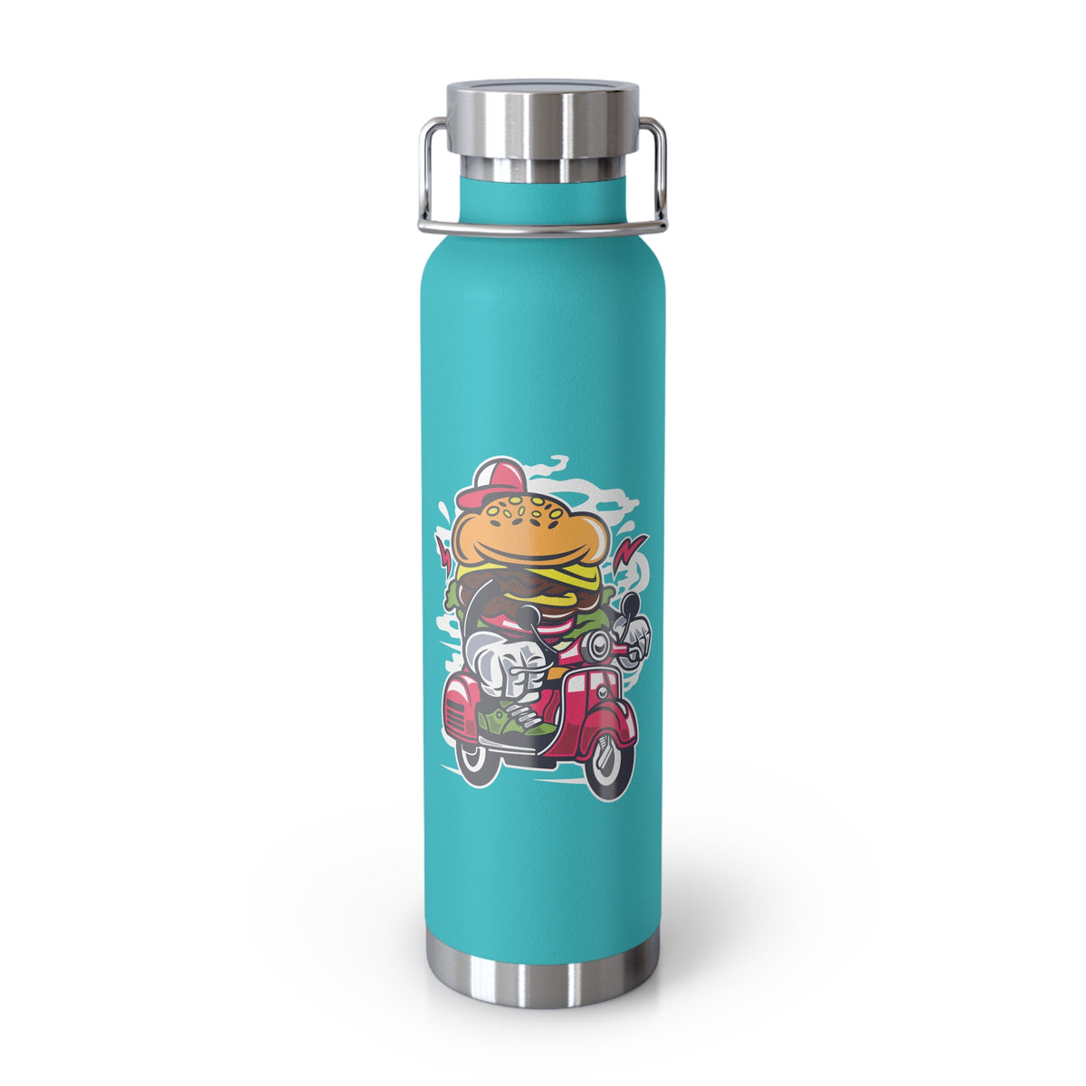 22oz Copper Insulated Water Bottle with Cartoon Design - CV11