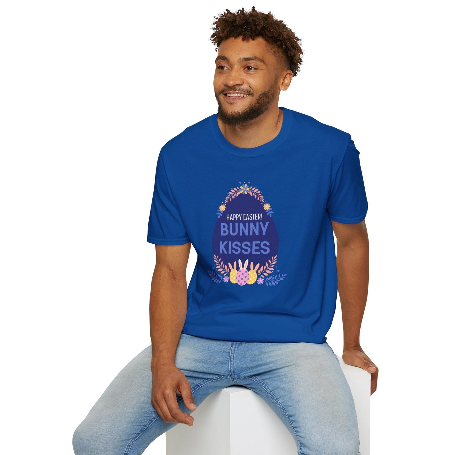 Easter Bunny Kisses T Shirt Unisex Gildan Softstyle Tee With Easter Signature Prints Design