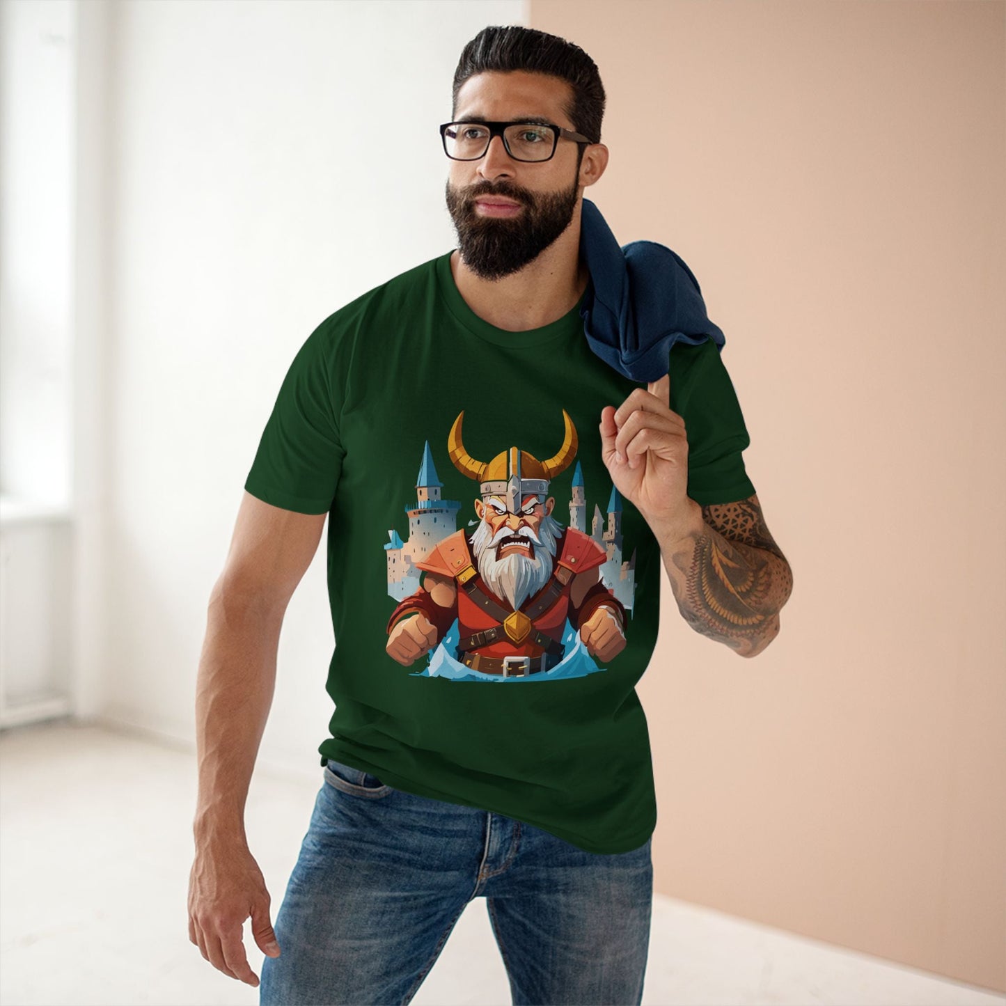 Viking Graphic Unisex 100 Cotton Staple Tee 15