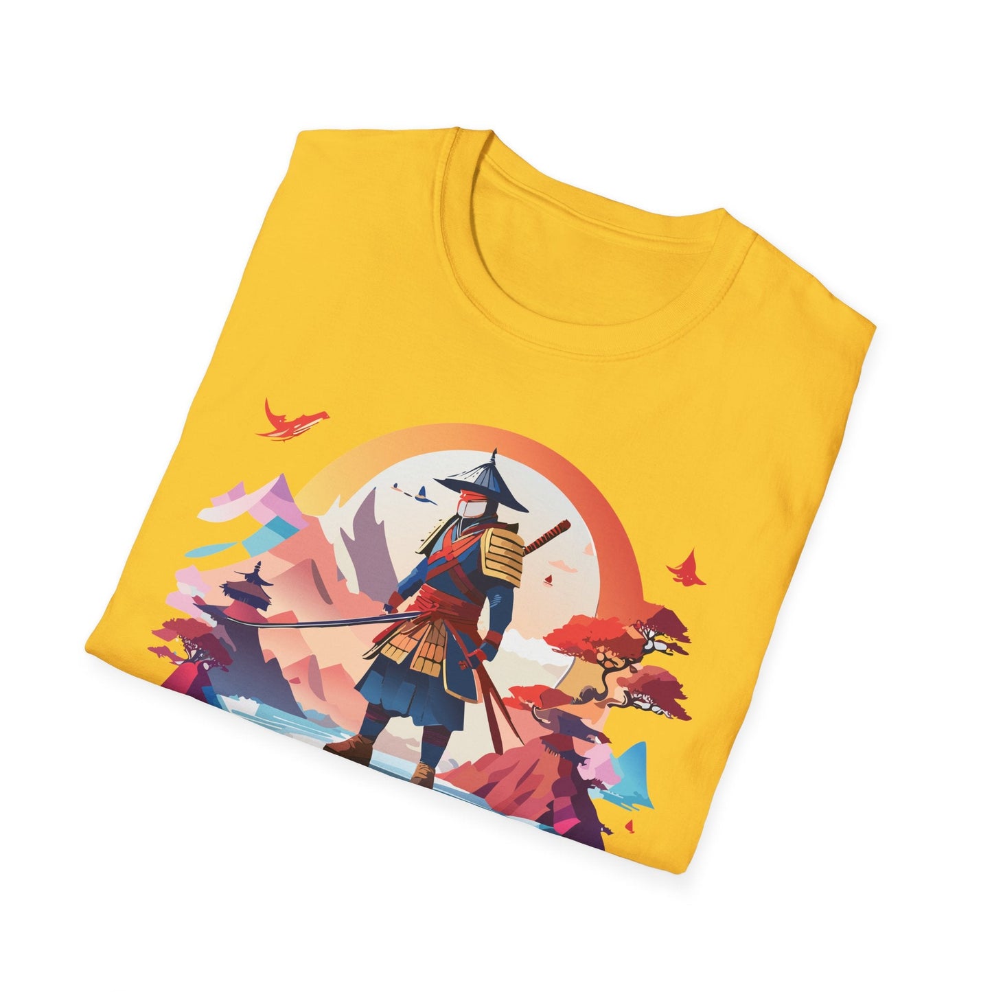 Samurai Shirt Unisex Softstyle Tee 100 Percent Ring Spun Cotton Short Sleeve T Shirt Comfort Fit