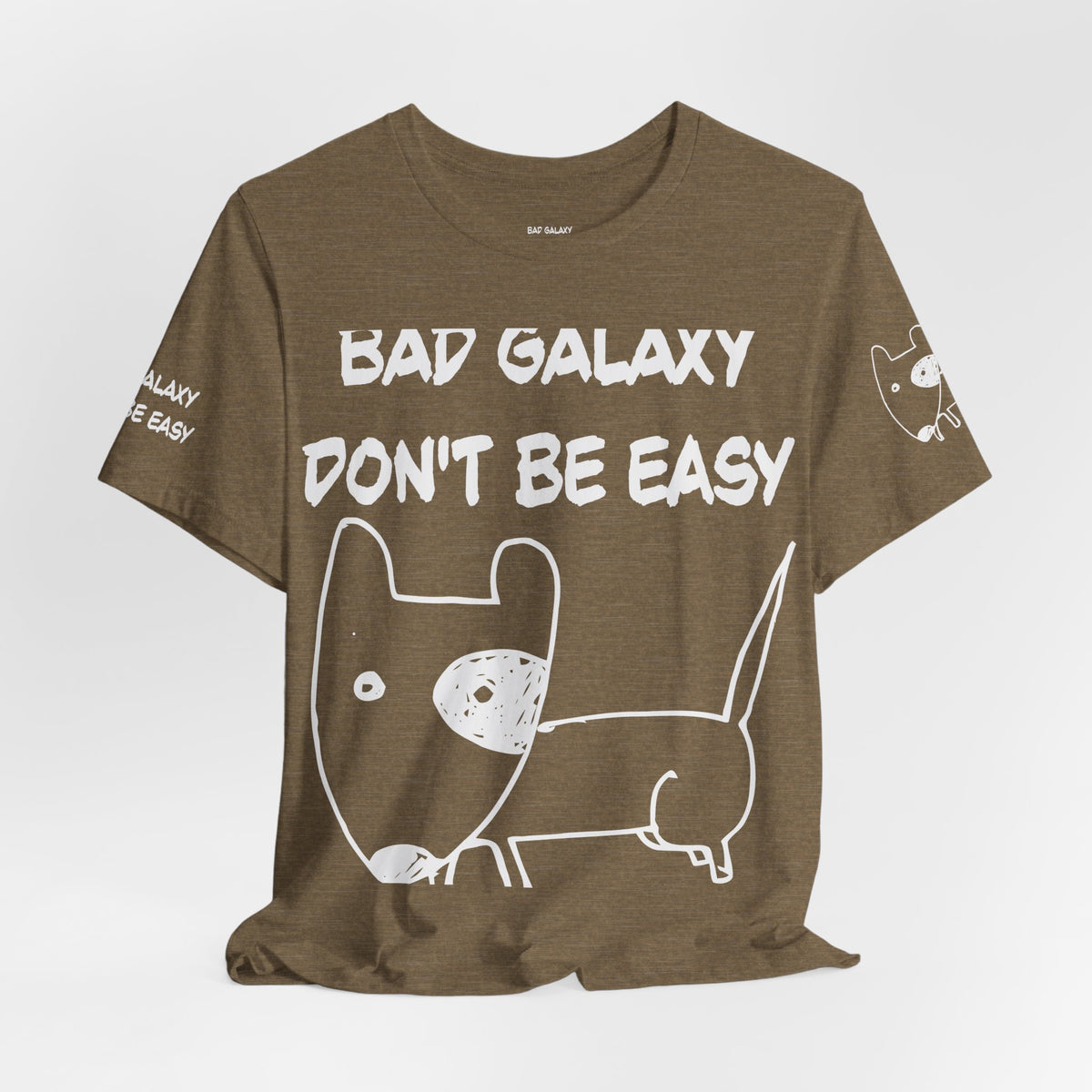Funny Dog Graphic Unisex Cotton Bella+Canvas Tee with Art Design b91