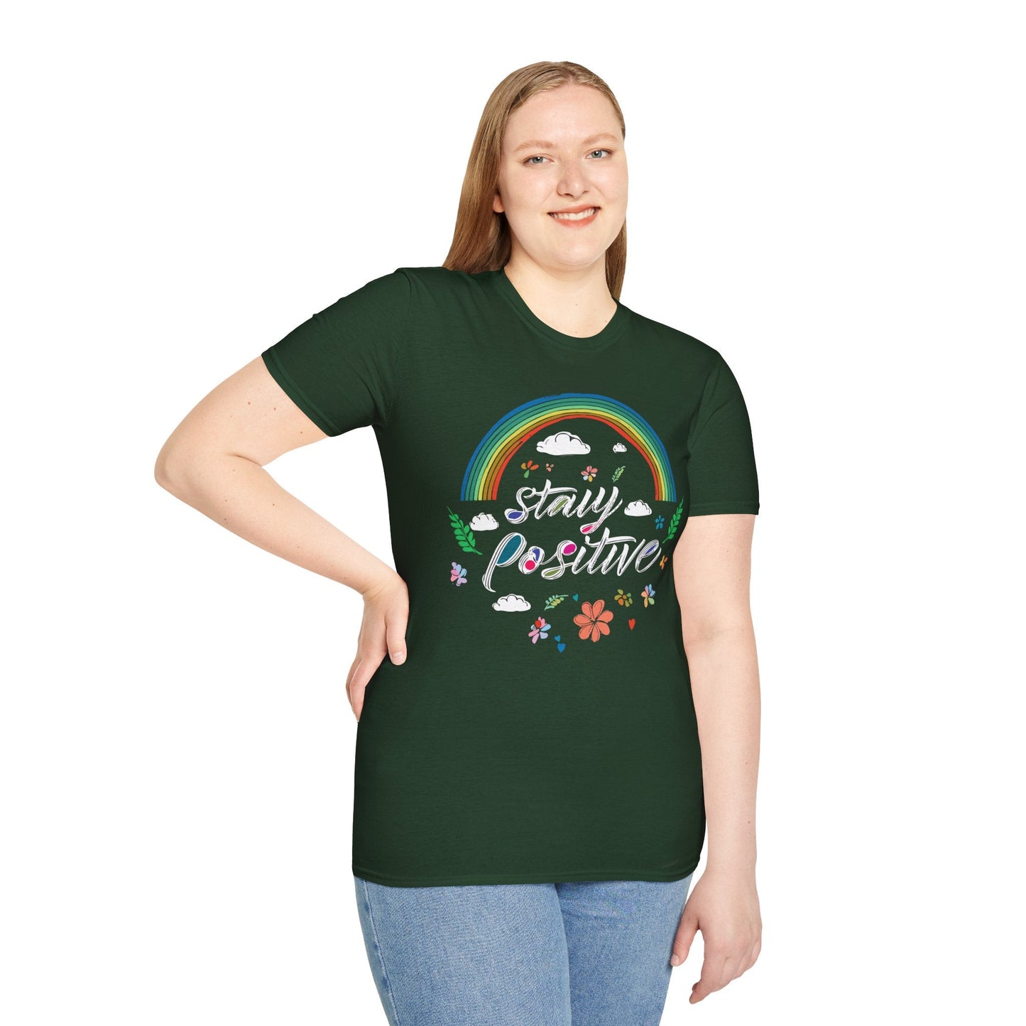 Positive Slogan T Shirts For Men And Women Unisex Short Sleeve Tee With Good Quotes Gildan Softstyle 64000