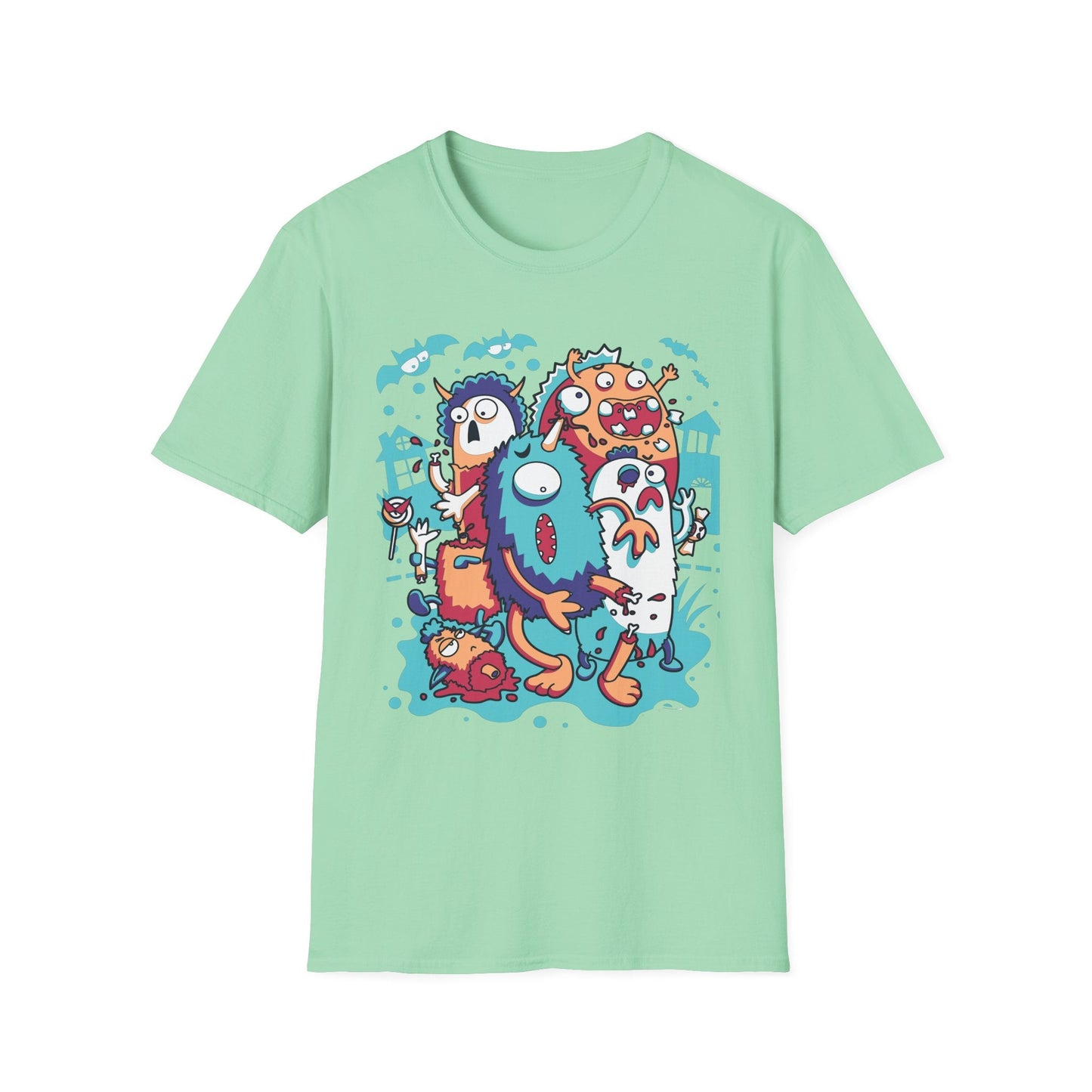 Cartoon T Shirt Animation Tee Funny Graphic Unisex Softstyle 100 Percent Ring Spun Cotton Tee