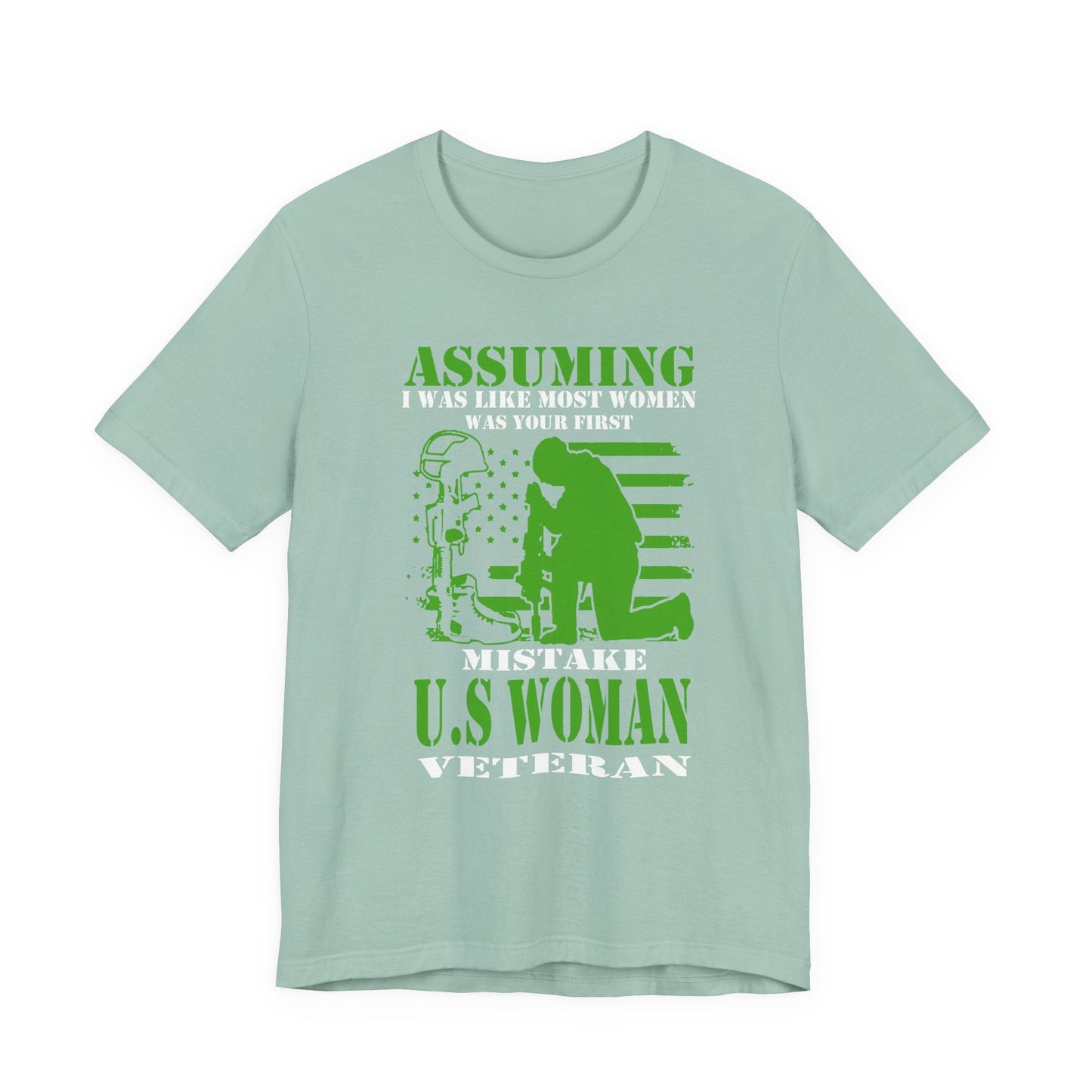 Army Veteran Patriotic Graphic Design Unisex Cotton T-Shirt v45