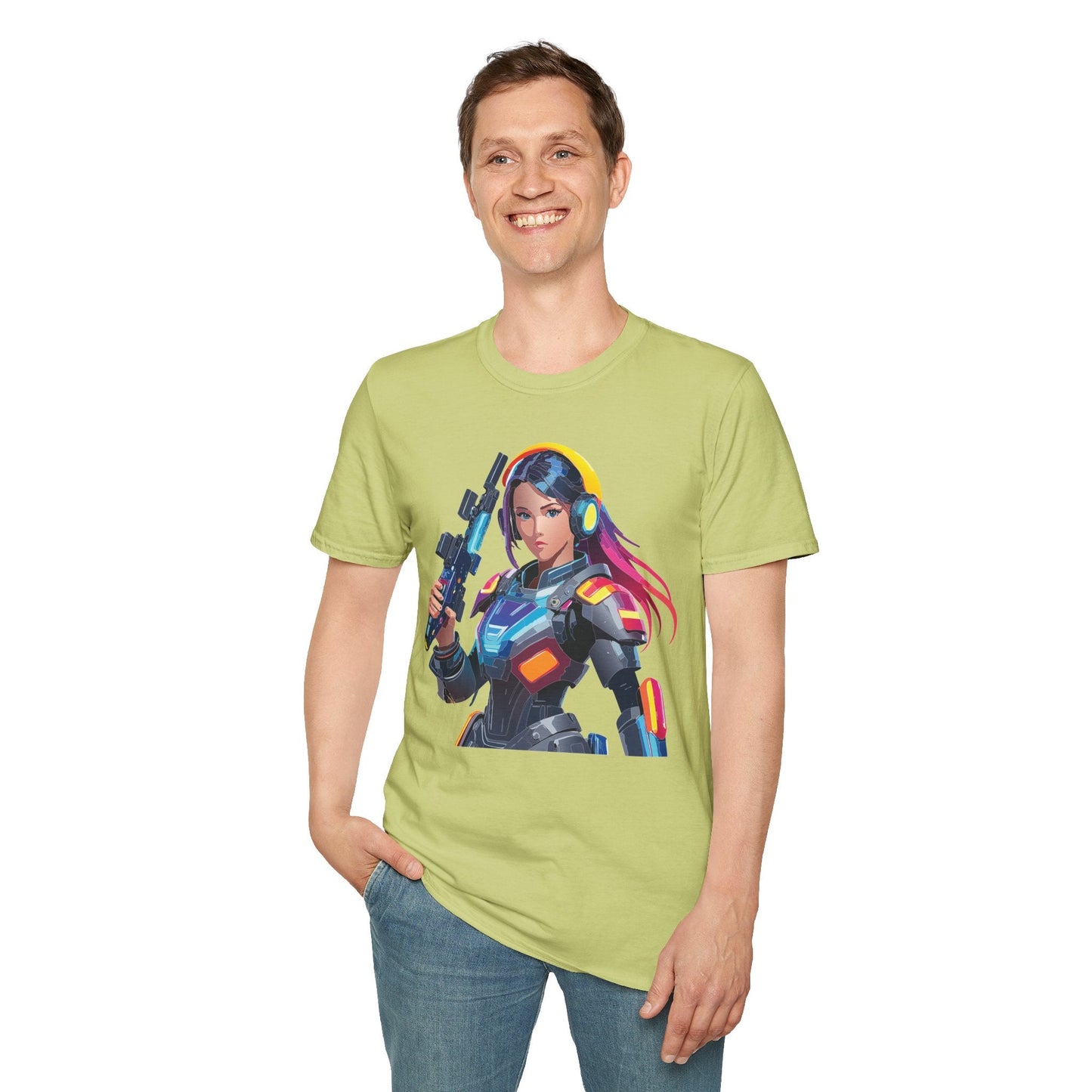 Robocop T Shirt Unisex Softstyle 64000 Graphic Tee With Robocop Art Design Premium
