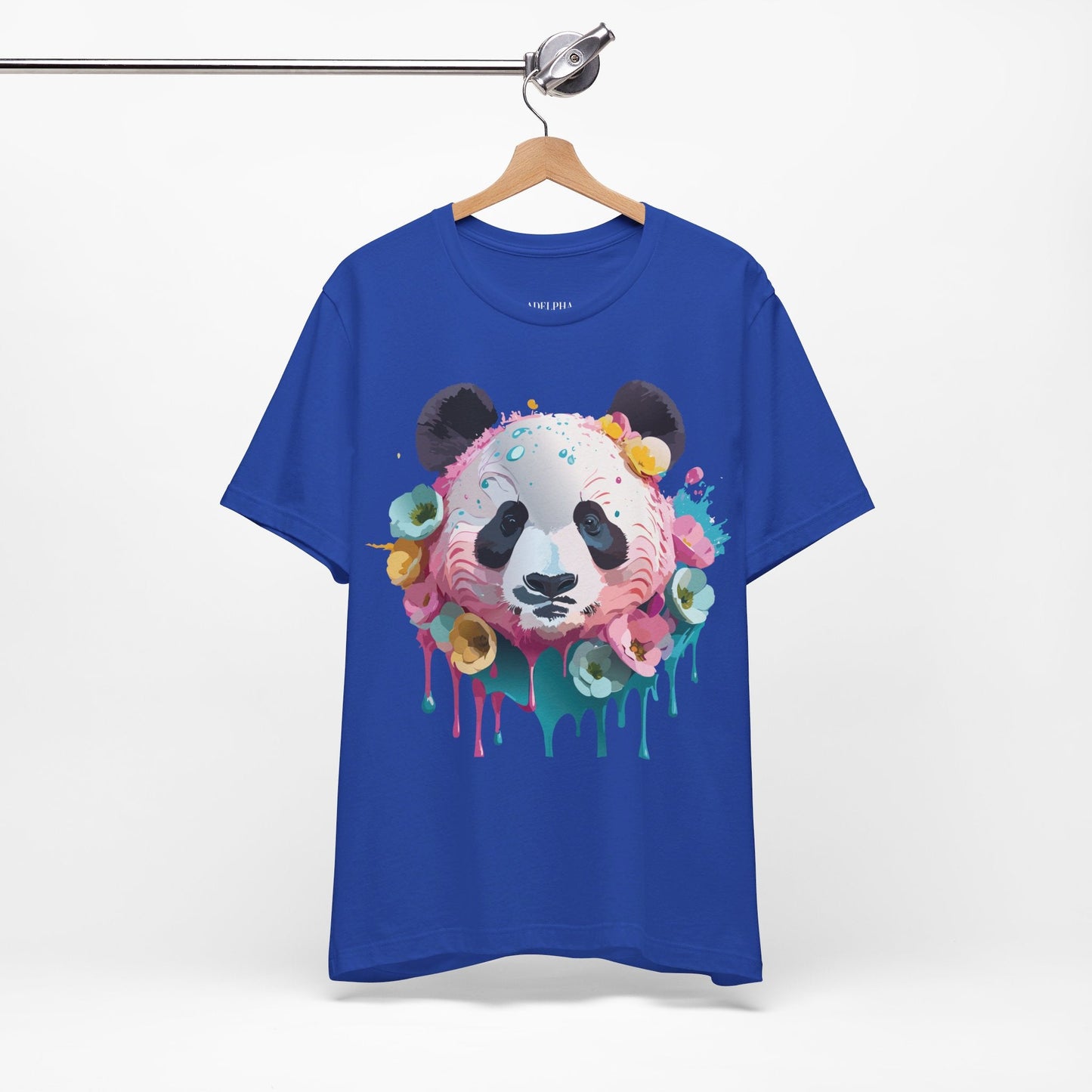 Panda Graphic Unisex 100 Cotton Vintage Art with Animal T-Shirt 5