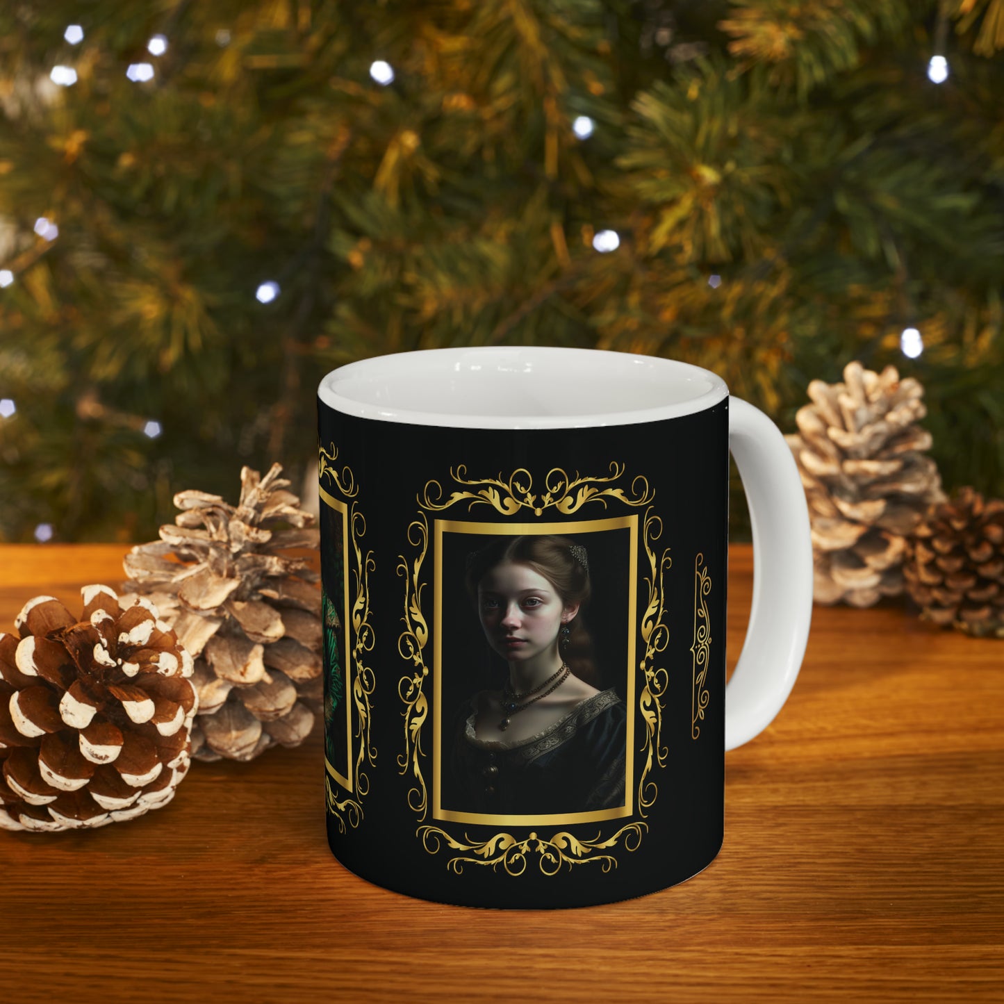 Coffee & Tea Mug with Antique Portraits