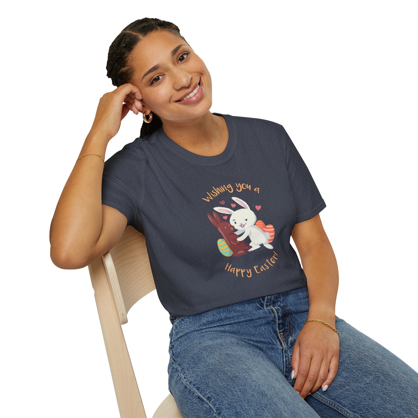 Easter Bunny T Shirt With Easter Signature And Prints Unisex Tee Design For All Occasions