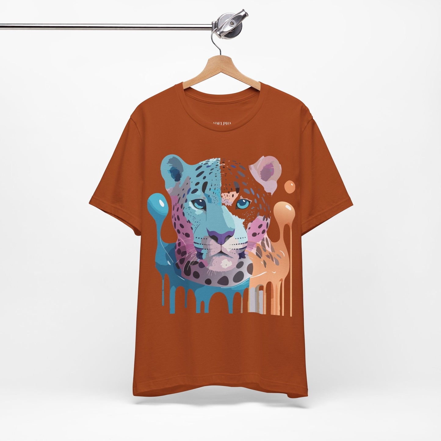 Cheetah Graphic Unisex 100 Cotton Artwork Tee 7