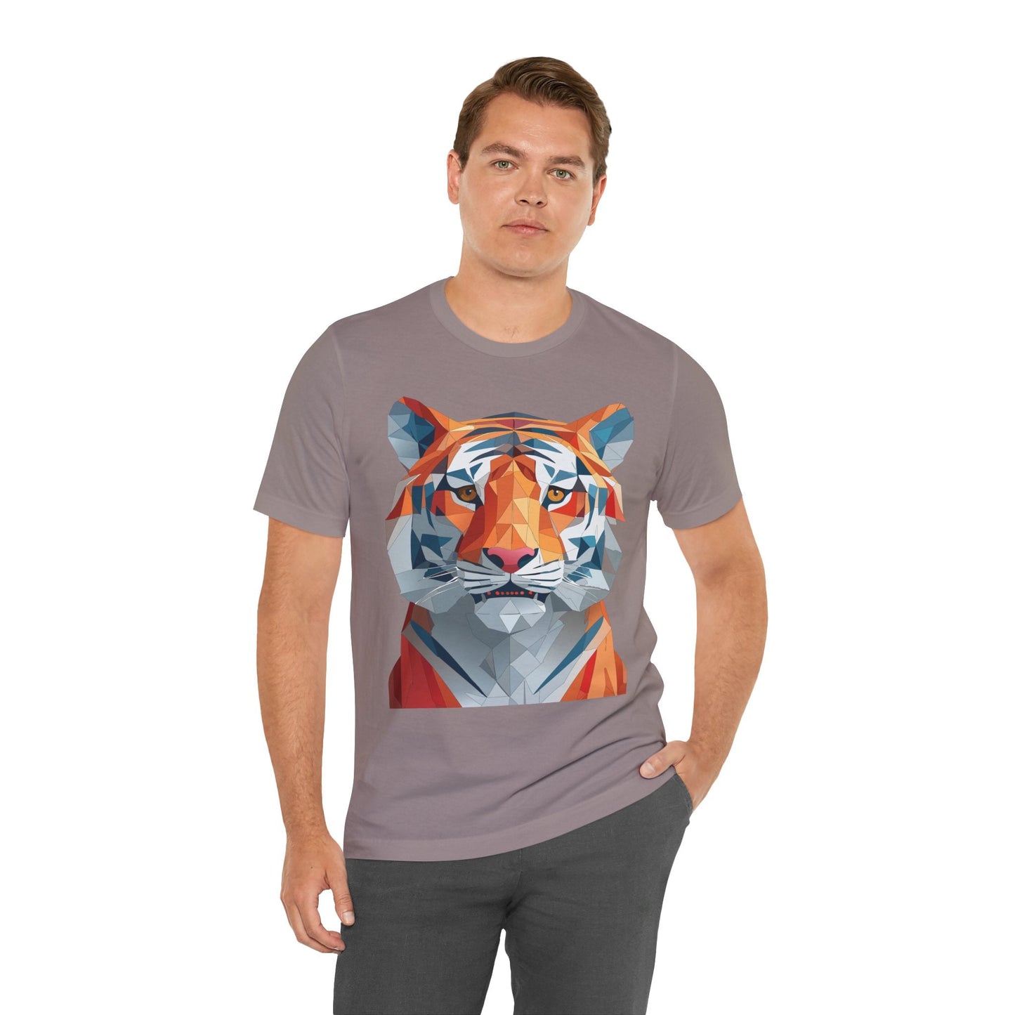 Unisex Animal Shirt With Art Design And Wildlife Theme Short Sleeve Tee For Everyday Wear