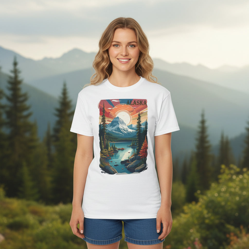 Alaska Graphic Unisex Cotton T‑Shirt 4