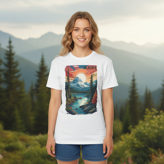 Alaska Graphic Unisex Cotton T‑Shirt 4