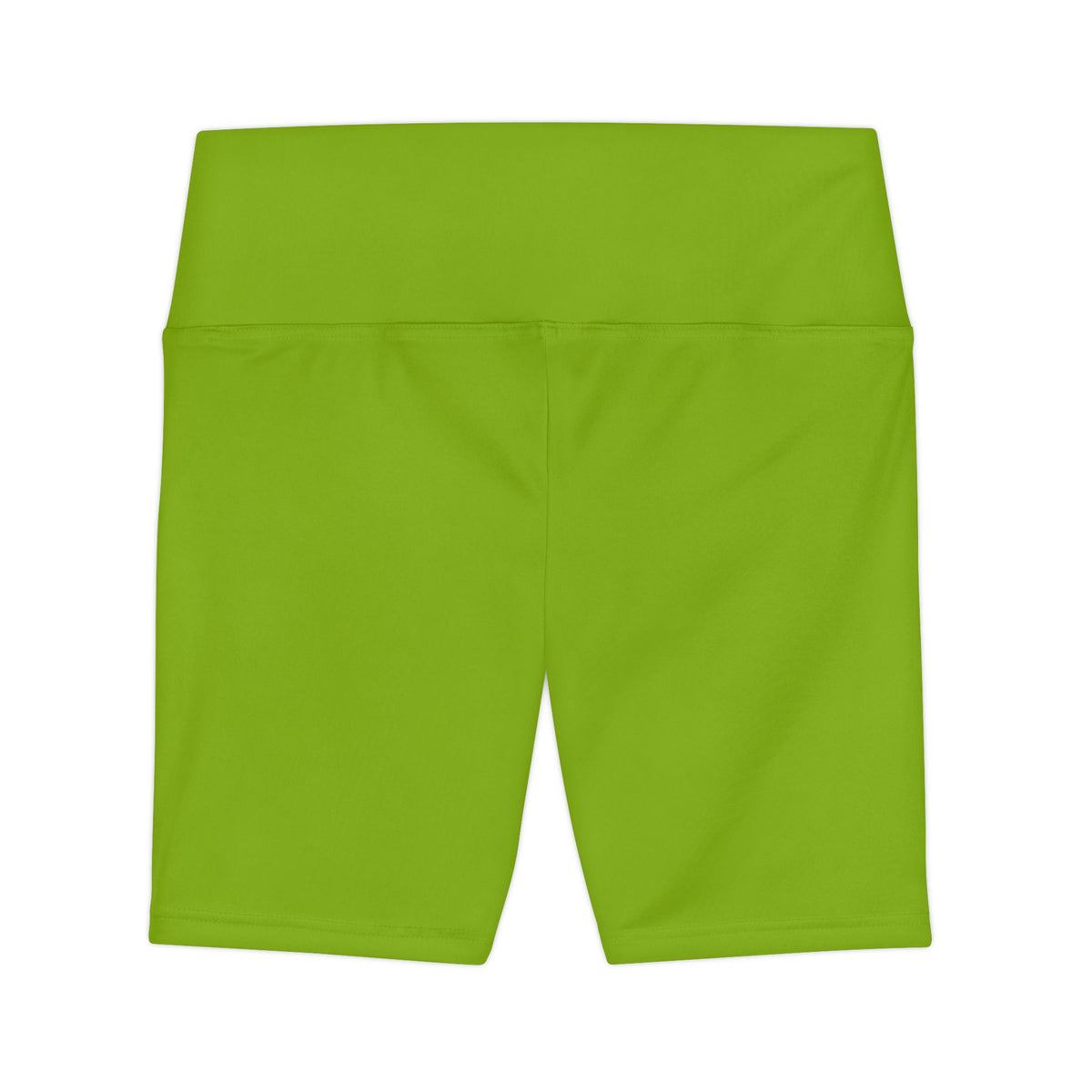 Lime Moss Women's Lime Green Workout Shorts — High-Waist Active Bike Shorts
