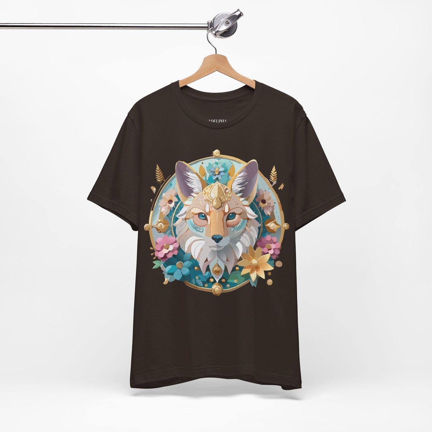 Adelpha Vintage Inspired Graphic Tee Medallion Art Unisex Short Sleeve Shirt Premium